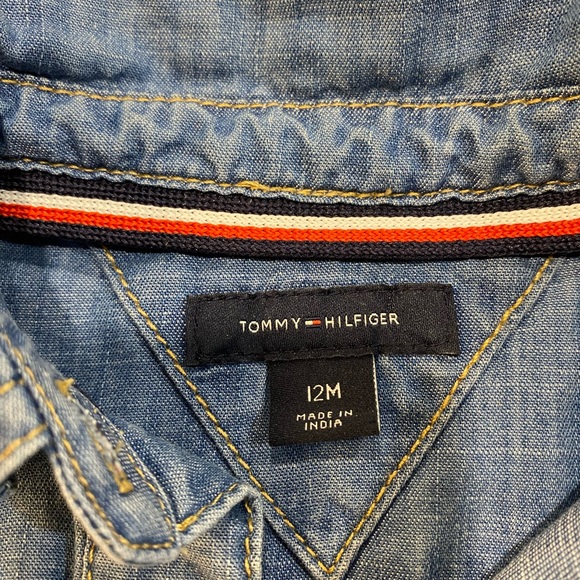 Tommy Hilfiger Denim Dress. Size 12M - Picture 8 of 9